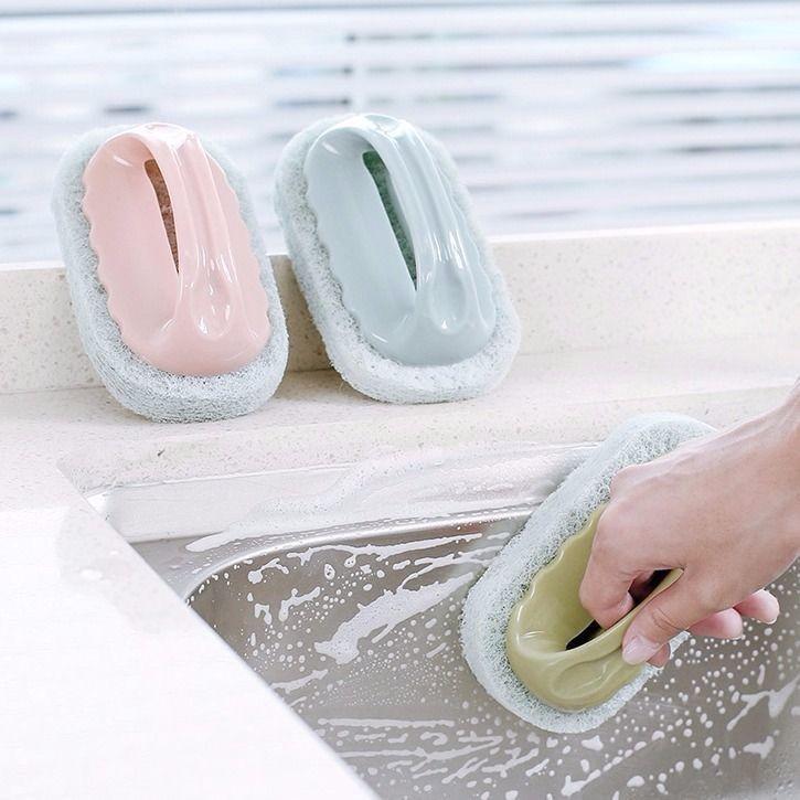 Kitchen Bathroom Tile Cleaning Brush Glass Sink Decontamination Kitchen Pot Stove Table Wall Stand Clean Cleaning Brush