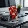 Red Dog Sign Funny Scenes Stand Clear High-Definition Acrylic Material