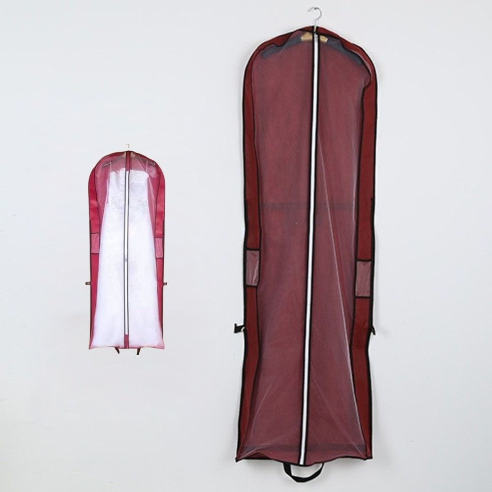 180cm Gown Dustproof Cover Long Clothes Storage Bags Portable Wedding Dress Dust Cover  for Bride