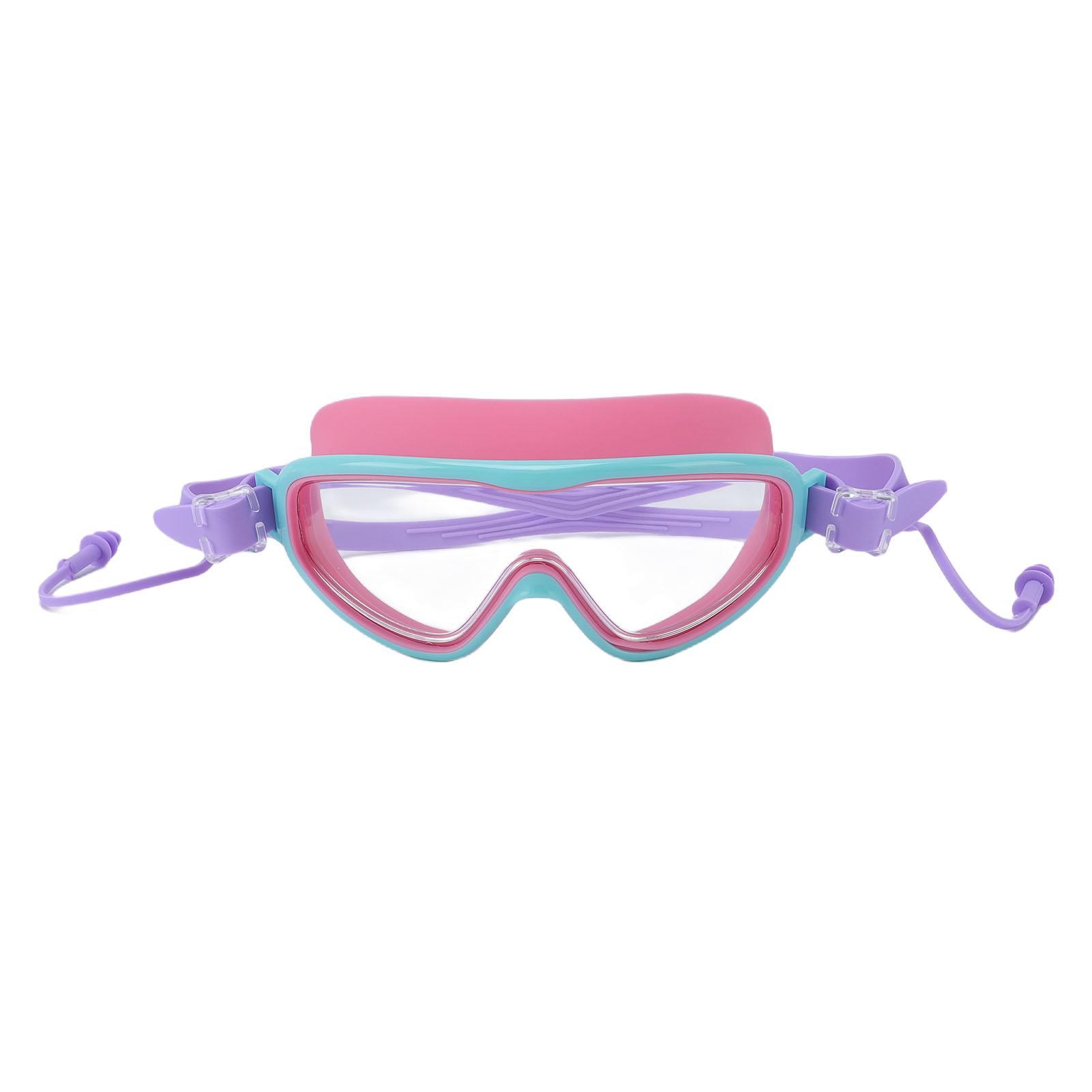 

Kids Swimming Goggles Anti Fog Water Proof Wide View Swim Glasses for Children Purple Pink