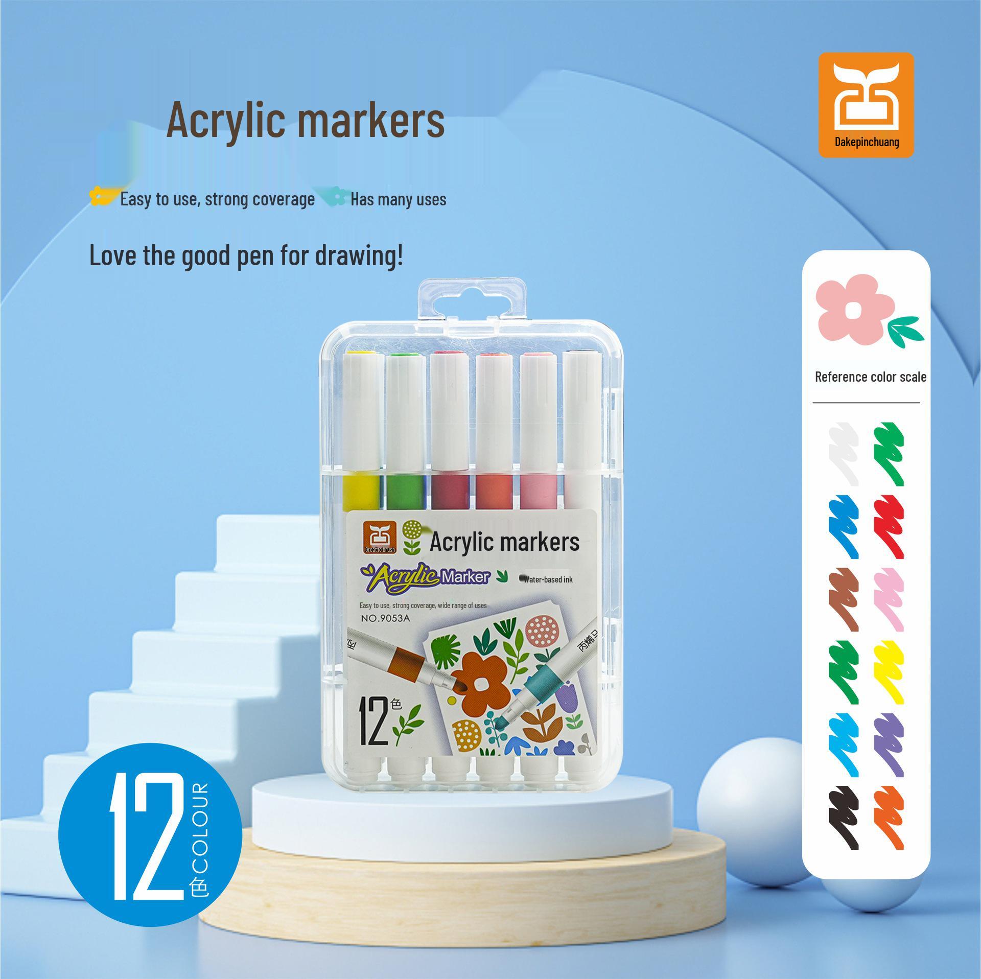 

24-цветные смываемые маркеры на водной основе для детей - Идеально подходят для DIY, граффити и живописных проектов