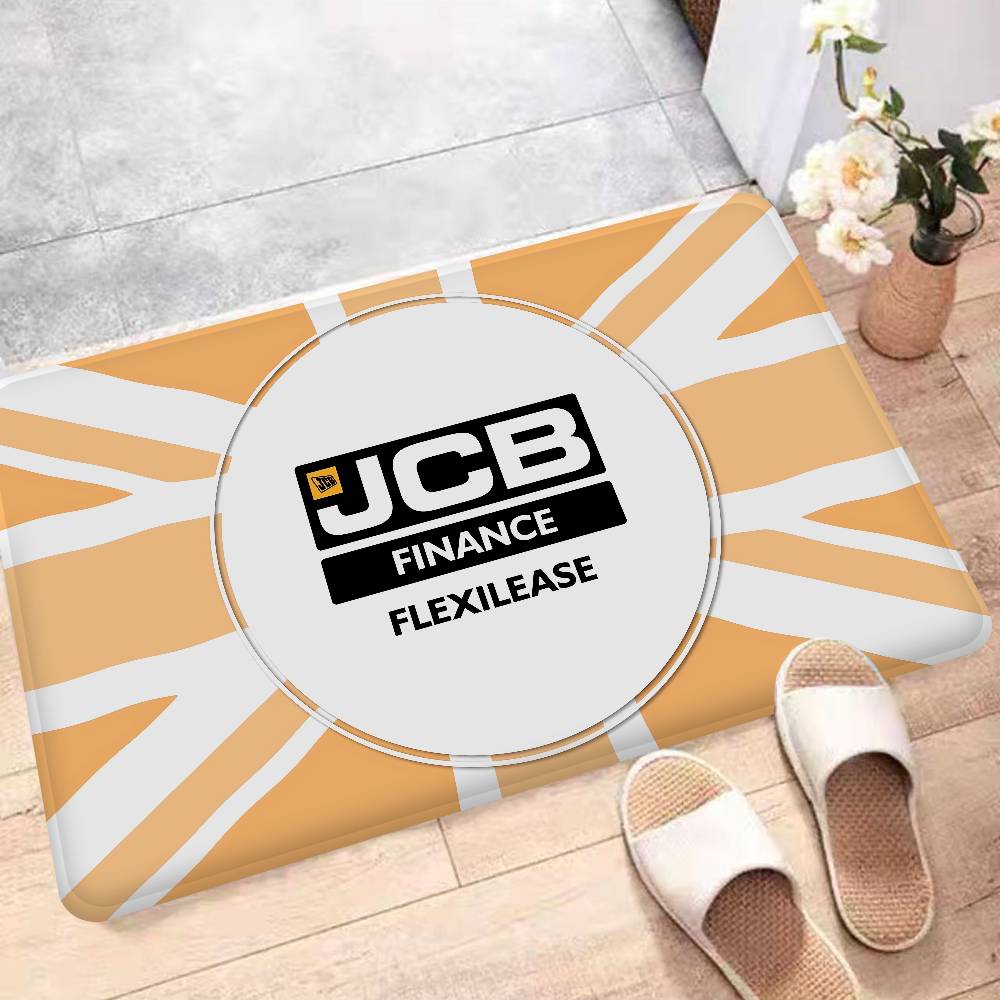 Excavator J-JCB Logo Floor Mat Non-Slip Laundry Room Mat Laundry Decor Balcony Child Living Room Household Carpets