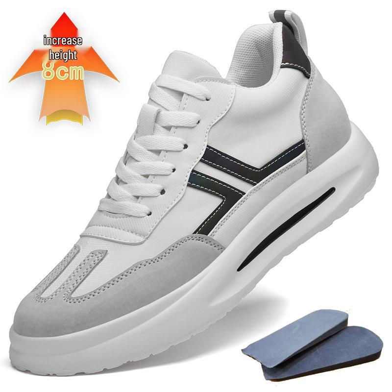 Men s 8CM Height-Boost Casual Summer Breathable Sneakers 39