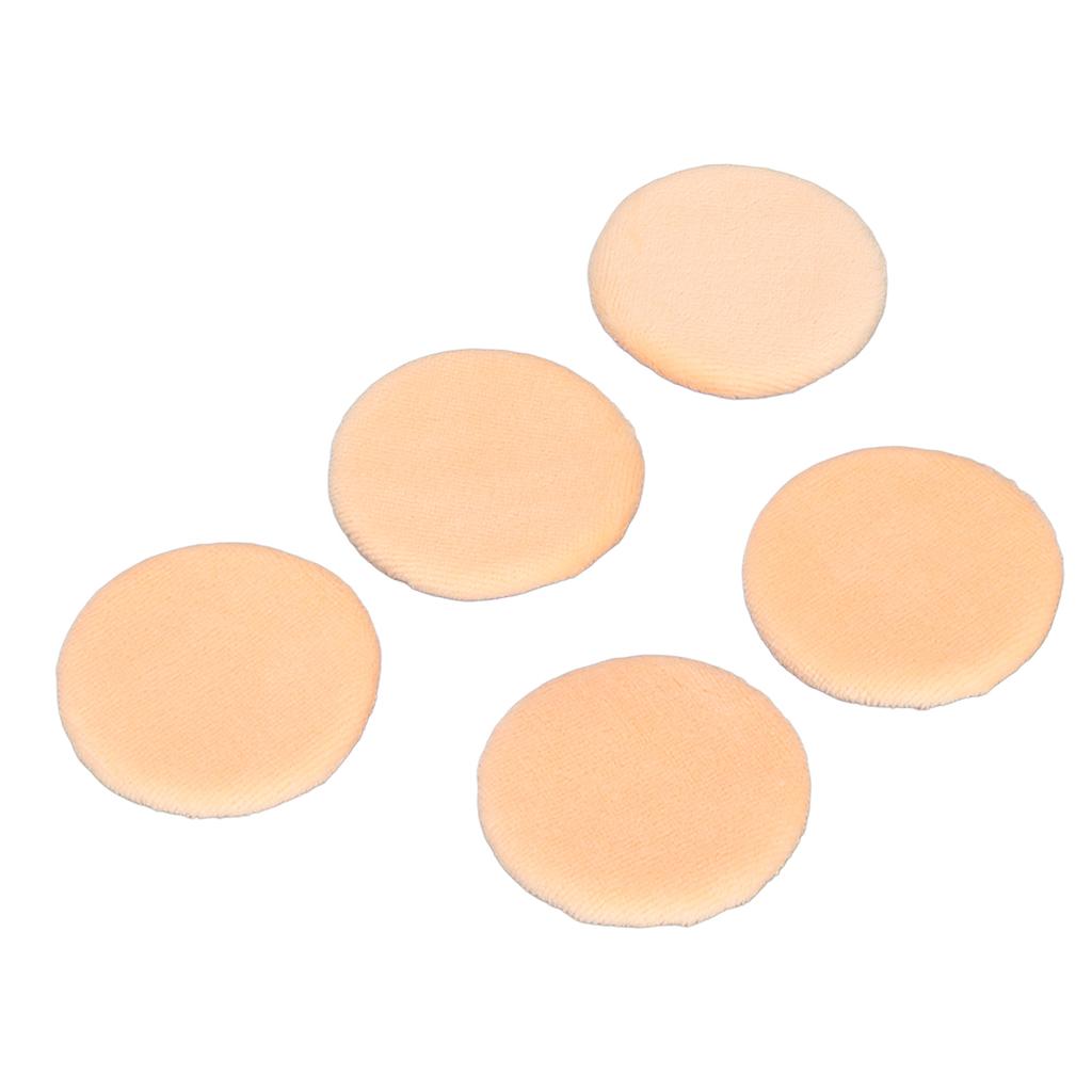 5Pcs Powder Puff Soft Texture Washable Good Powder Grasping Three Colors Available Face Makeup Powder PuffOrange