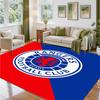 Rangers FC Design Crystal Velvet Rug Soft Decorative Mat for Bedroom Entrance