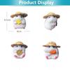Cute Personalized Car Straw Hat Hamster Car Interior Decoration Window Edge Car Decoration Auto Interior Dashboard Accessories