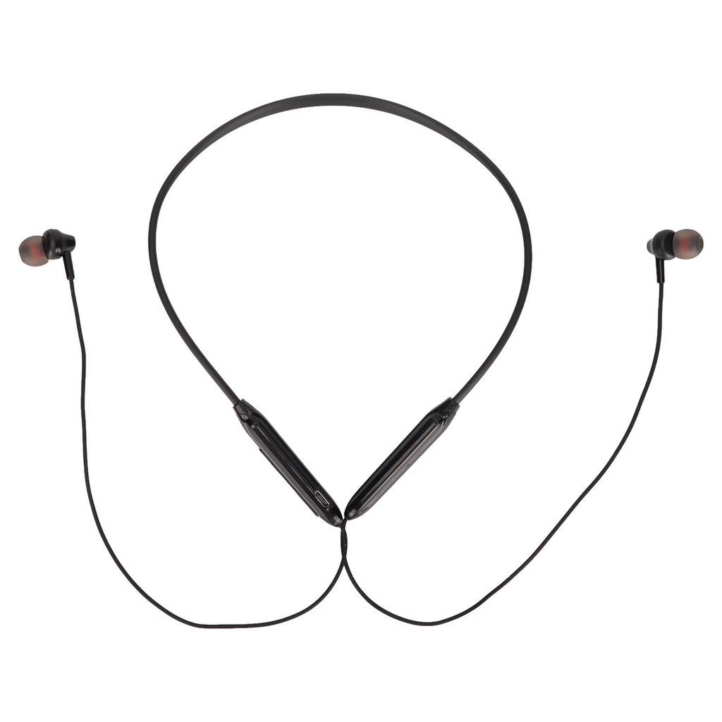 Neckband Bluetooth Headphone IPX7 Waterproof Noise Reduction Deep Bass Lightweight Wireless Sports EarphoneBlack