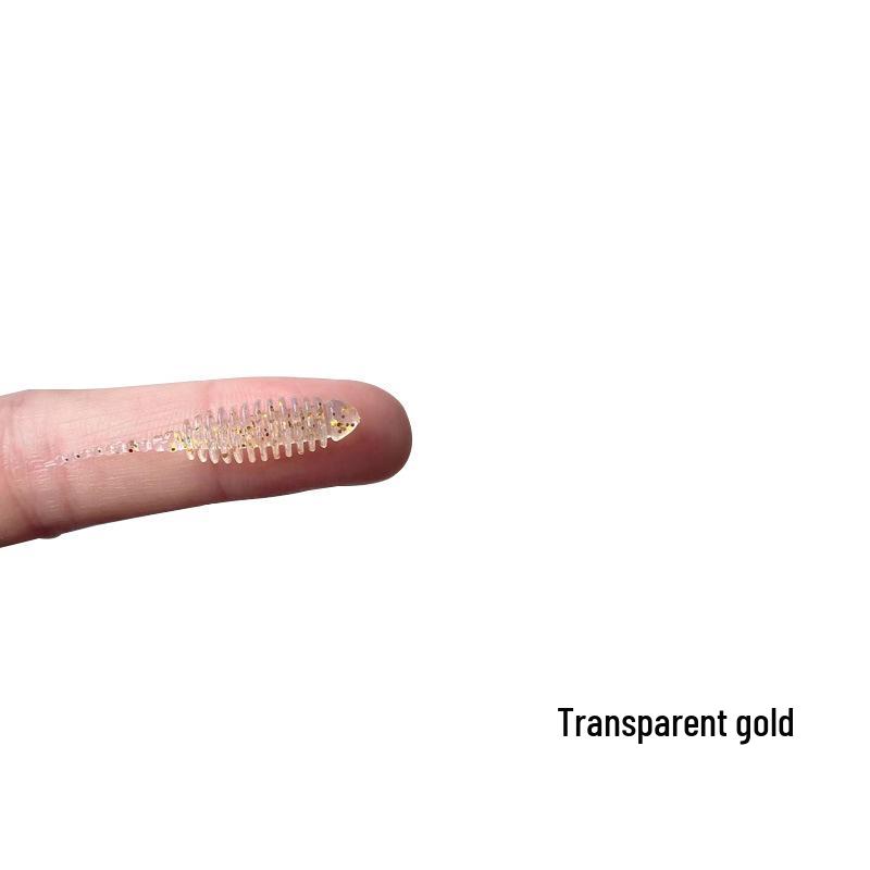 Nadel Schwanz 3,5cm Grundfischen Köder - 10 Weichköder für Rapfen, Barsch, Mandarinfisch, Je 0,2g