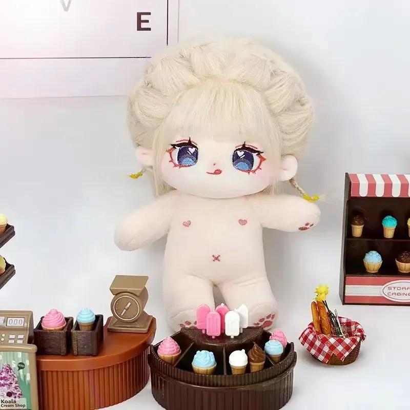 Vêtements de Poupée en Coton Cartoon 20cm Sweat à Capuche Requin Manteau en Peluche Accessoires Tenue pour Poupées Idoles Corée Kpop EXO Star Cadeau