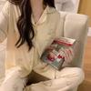 Pajamas Women's Summer Short-sleeved Gentle Wind Simple High-value Casual Women's Short-sleeved Loungewear Set