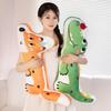 Cartoon Soft Rabbit Big White Goose Throw Pillow Plush Toy Doll Crocodile Fox Doll Children Soothing Rag Doll