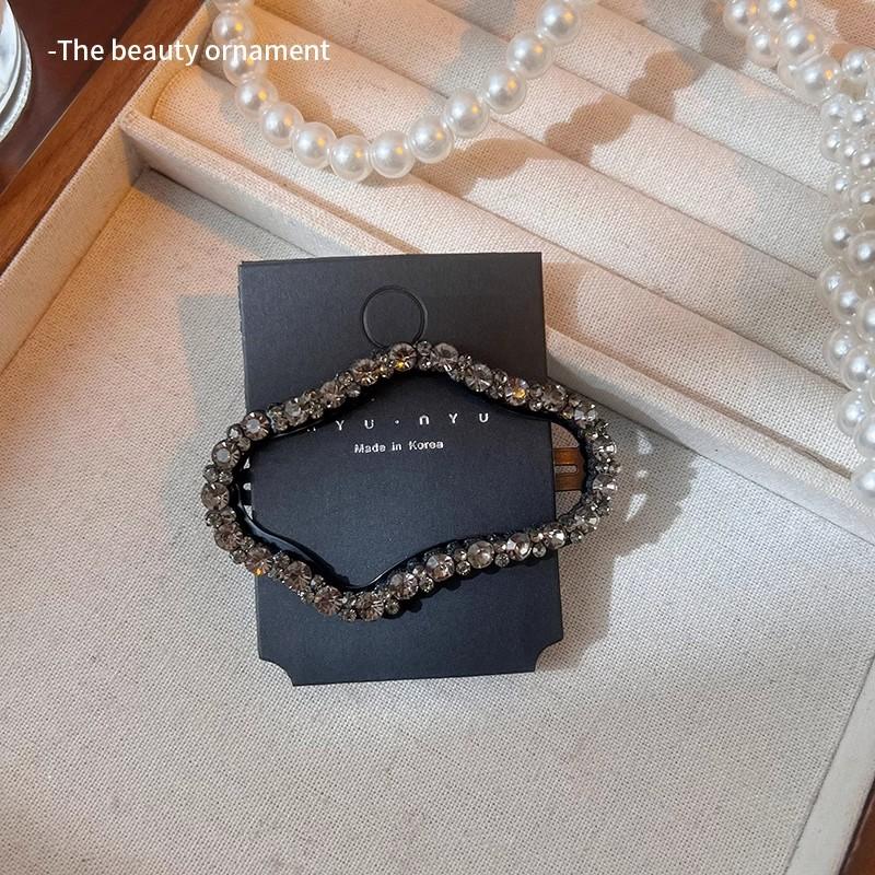 Temperament Cloud Shape Rhinestone Metal Hairpin For Women Girls Sweet Hair Ornament Barrette Hair Clip Fashion Hair Accessories