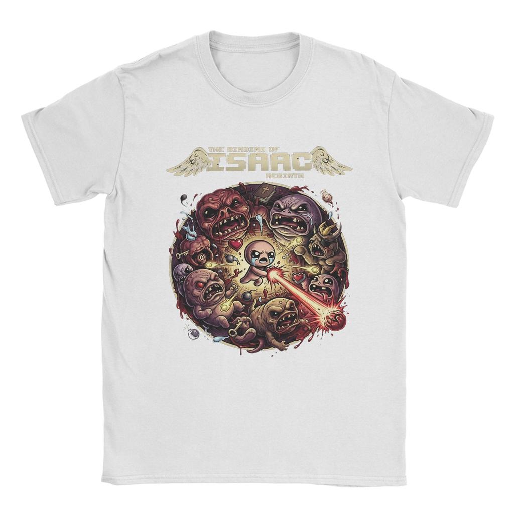 Unisexs TShirt The Binding Of Isaac  Vintage Pure Cotton Tee Shirt Short Sleeve  T Shirt Crew Neck Clothes Gift Idea
