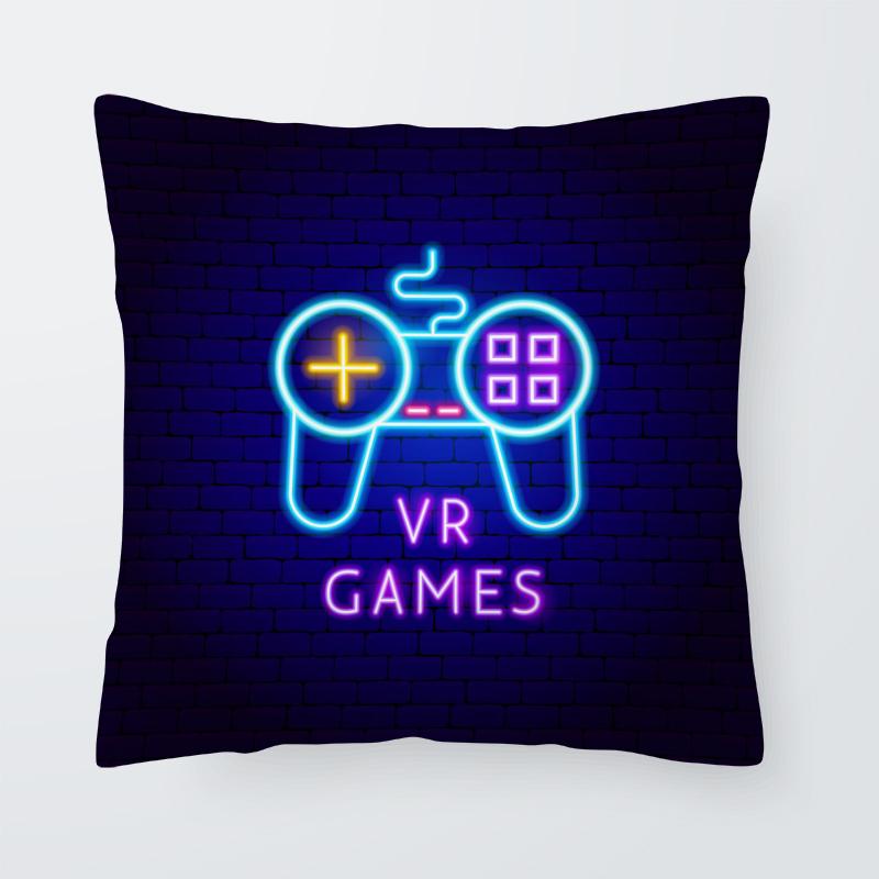 Super Hot Gaming Fan Video Game Pad Cushion Cover Decorative Pillowcase Living Room Sofa  Bed Cart Throw Pillow