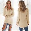 Women's Sweater Pullover with Long Sleeves and Round Neck Sweater