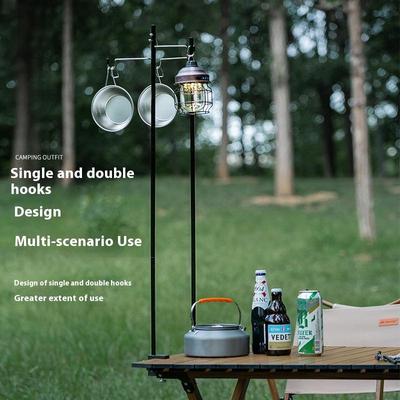 Outdoor Camping Lantern Stand Tabletop Aluminum Alloy Detachable Lantern Hangers Portable Lighting Brackets Hiking Equipment