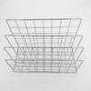 Nordic Iron Art Three-Grid Desktop Bookshelf and Magazine Rack