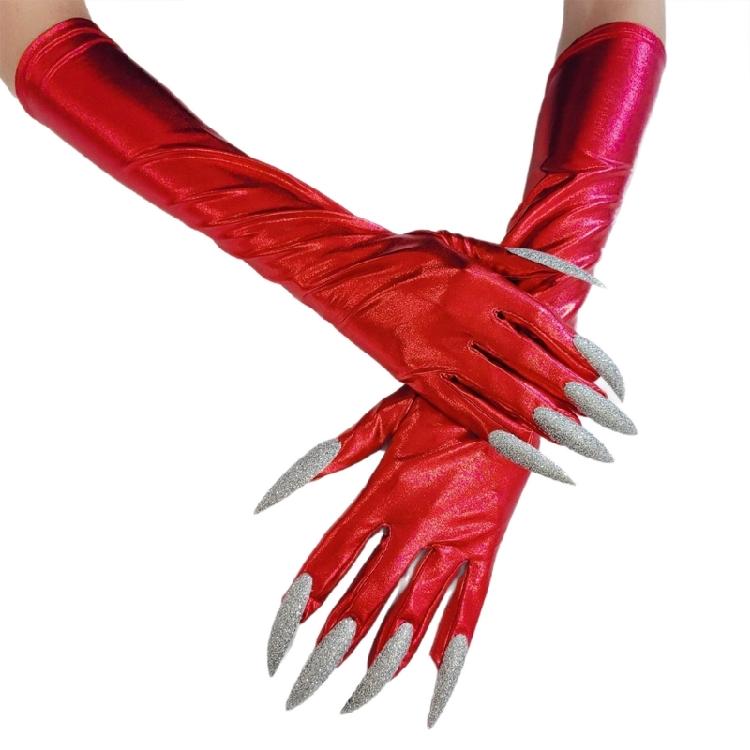 Practical Halloween Paws Gloves Stretchy Fabric Scary Costume Party Gloves for Roleplay Event Theatrical Performances