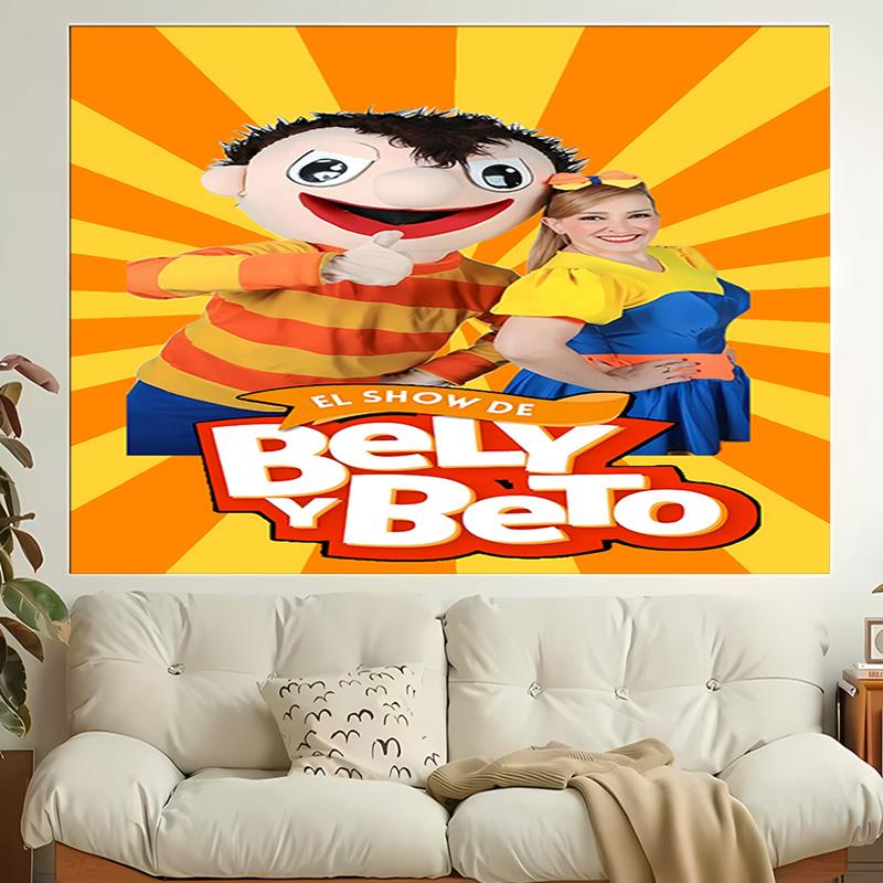 1pc Cartoon B-Bely B-Beto Tapestry, Living Room, Bedroom, Office, Party Decor, Ideal Festive Gift