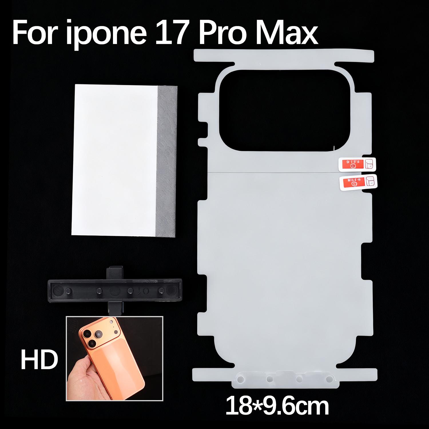 Pour 17 Pro Max Air 17Pro 17PM 17Air HD Cadre Latéral Arrière Couverture Complète Film Protecteur Pour iPhone17 Bordure Film Hydrogel 2Sets