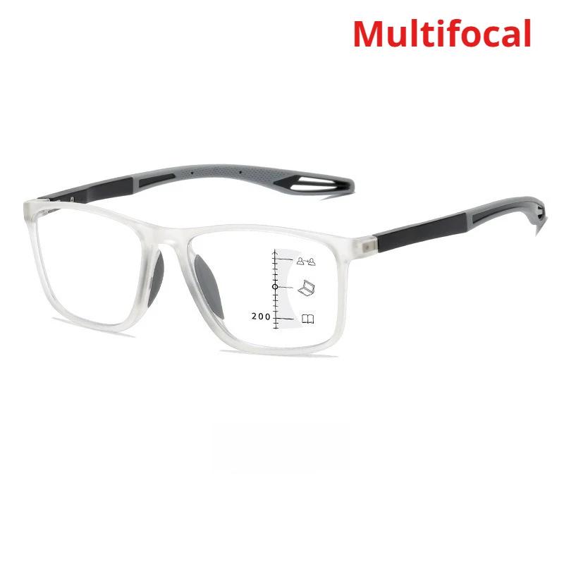 Multifocal Progressive Reading Glasses Men'S And Women'S Large Frame Multifocal Glasses High Definition Anti-Blue Light Glasses