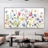 Coloful Watercolor Wildflower Art Flowers Posters Leaves Botanical Canvas Prints Painting Wall Art Picture Living Room Bedroom Office Decor