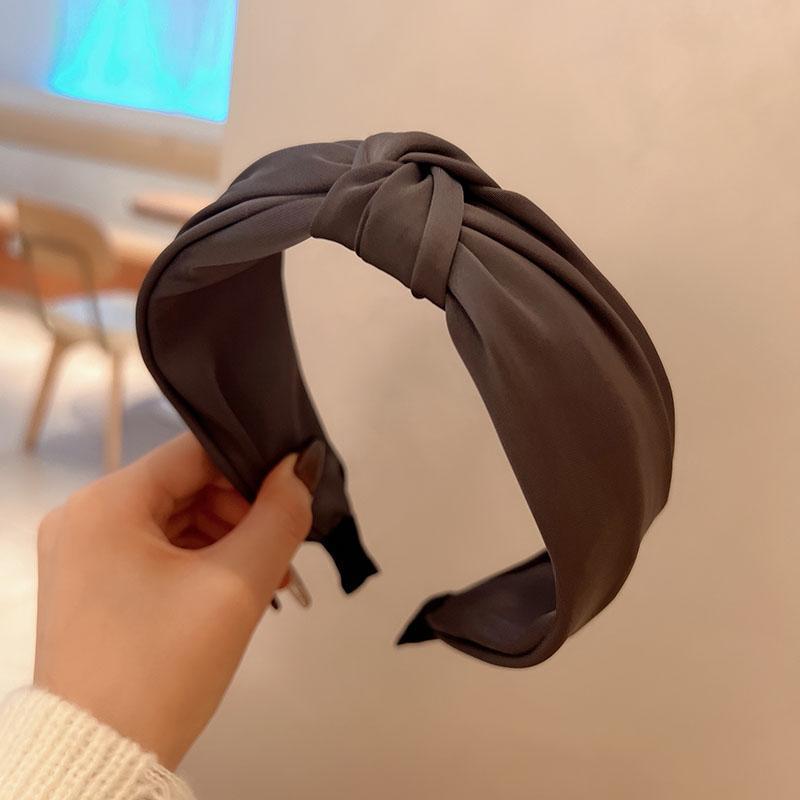 

Широка пов язка на голову з бантом із атласної тканини для жінок, леді, для шопінгу, подорожей, мінімалістичний жіночий обруч для волосся, аксесуари
