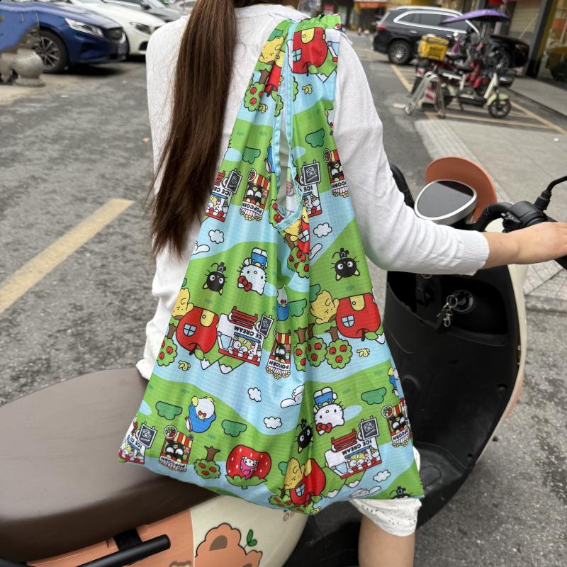 In-stock Eco-friendly Korean Kitty Cartoon Large Capacity Tote Shoulder Bag