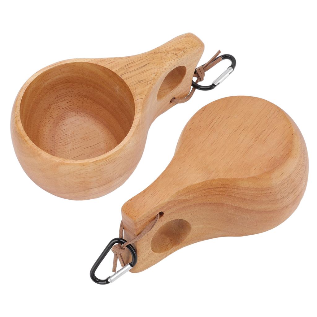 Wooden Cup Finland Style Handmade Natural Portable Mug Drinking Cup for Coffee Tea Milk