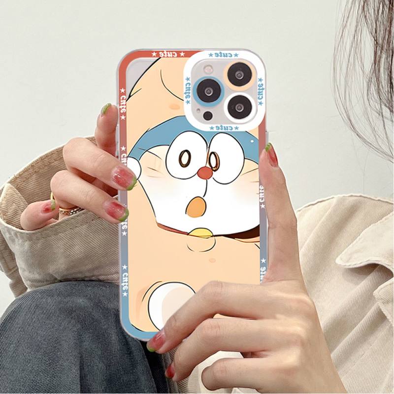 Anime Doraemon Phone Case for iPhone 11 12 13 Mini Pro Max 14 Pro Max Case shell