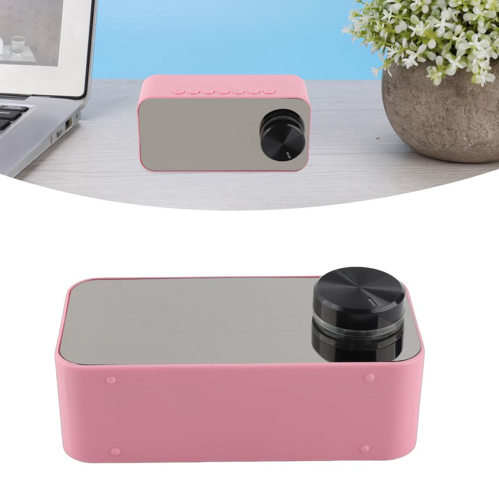 Wireless Speaker Multifunction Noise Cancelling Temperature Display Voice Broadcast FM Radio Mirror Alarm Clock