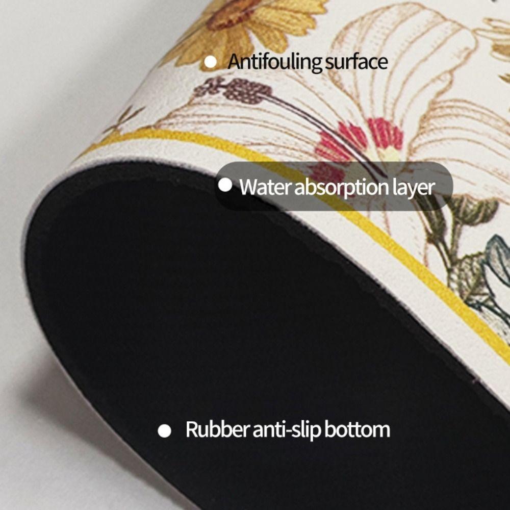 Diatomitový kohoutek Vypouštěcí podložka odolná proti stříkající vodě Sušící podložka do kuchyně Koupelnové potřeby