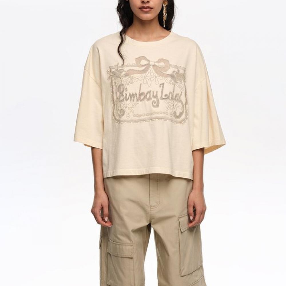 

Bimba Y Lola T shirT Maxi Broderie Anglaise ivorY b265awT007ivb Ivory/S