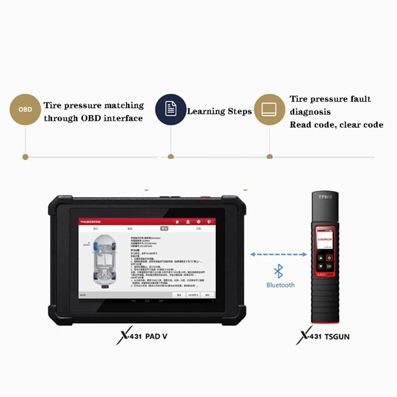 Launch X431 TSGUN TPMS 315/433 MHZ 2in1 RF-Sensor X-431 TSGUN Car Tire Pressure Sensor Detector Programming Diagnostic Tool