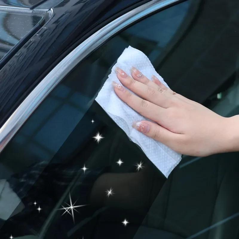 Car Oil Film Removing Wipes Anti-rain Oil Stain Cleaner Wipes Glasses Glass Anti-fog Wet Towel Front Windshield Cleaning Wipes