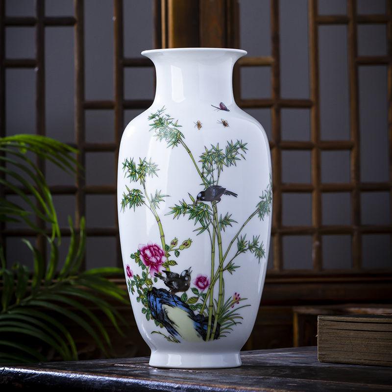 Chinese Jingdezhen Ceramic Vase Ornaments Office Store Club Bar Furnishing Crafts Home Livingroom Desktop Accessories Decoration