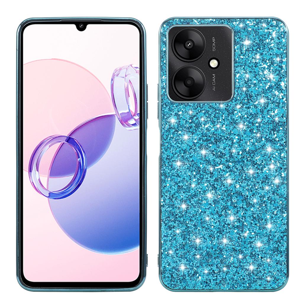 Für Xiaomi Redmi 13C 4G/5G/13R 5G/Poco C65 4G/M6 5G Hülle TPU+PC Glitzer Handyhülle