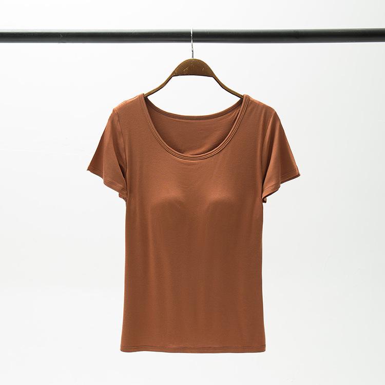 

Женская летняя футболка с короткими рукавами и мягкими чашками без косточек 3XL