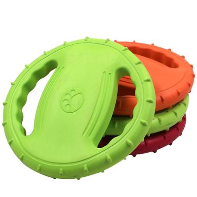 Disque volant pour animaux de compagnie EVA, anneau de traction pour dressage de chien, jouet flottant résistant aux morsures, jouet interactif pour sports de plein air pour chiens, fournitures pour animaux de compagnie