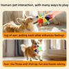 Rainbow Plush Flying Saucer Dog Chew Toy Bell Teeth Grinding Wear Resistant Bite Toy For Small Puppy Teddy Outdoor Pet Interactive Training Supplie