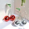 Stage Party Atmosphere Decorative Balls Exquisite Cherry Disco Balls Mirror Glass Emulates Cherry Disco Balls Handmade Glitter