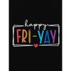 Women's Happy T-Shirt Round Neck Short Sleeve Colorful Heart Stretchy Nontransparent Breathable Machine Washable Summer Casual Vacation Fun Print Top