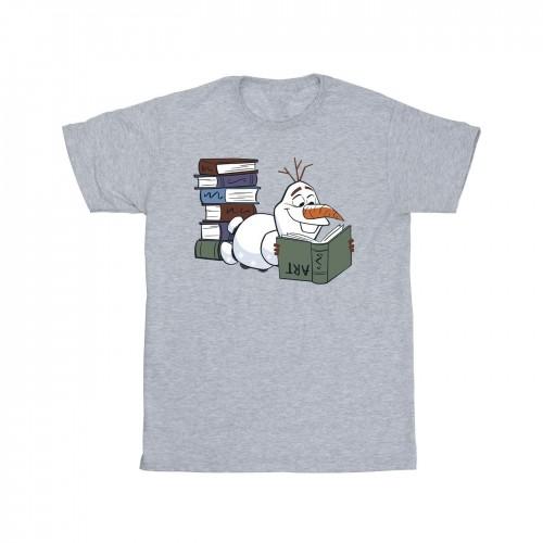 Frozen Girls Olaf Reading T-Shirt