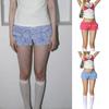 Y2K Sweet Low-Waist Plaid Ruffle Cake Shorts Streetwear Women