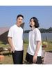 Minimalist Summer Crew Neck Tops Unisex T-shirt  Solid Color Unisex Lightweight T-shirt for Women and Men YG-247