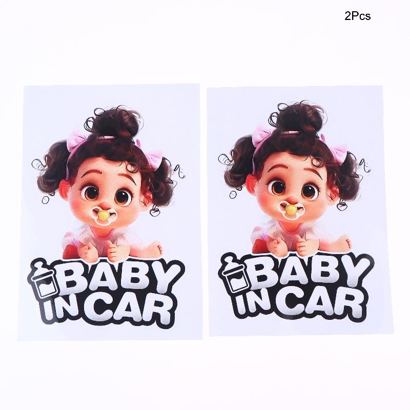 

Safety Sign Car Sticker Warning Sticker Cute Boys Girls Baby Youngsters In Car Waterproof Window Decal Sticker Car Accessories A4