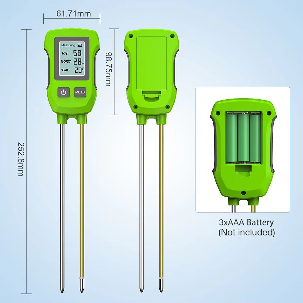 High Accuracy Soil Tester LCD Screen Soil  Humidity Detector Soil Thermometer  Gardening Tool