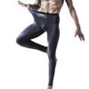 Herrars Ice Silk Mesh Fukttransporterande Termobyxor Slim Andningsbara Leggings