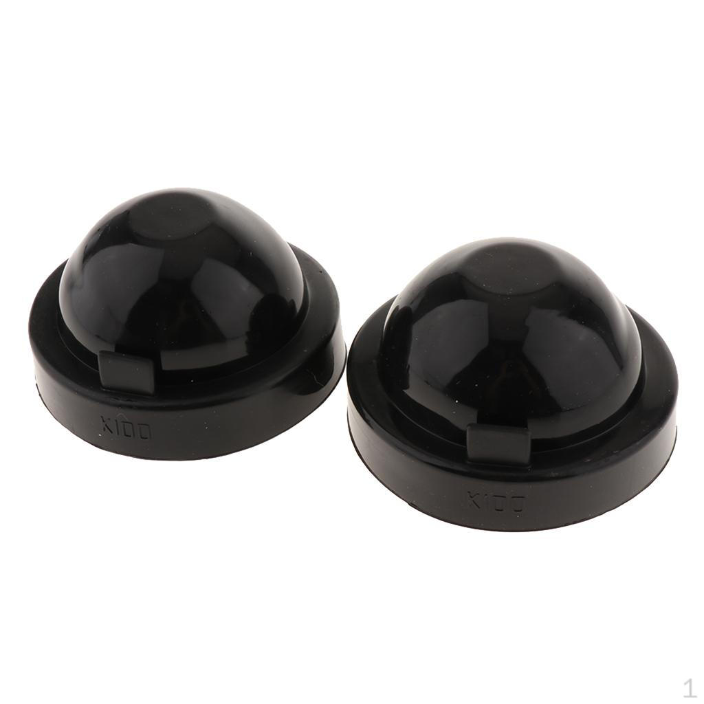 2 Pieces Car Light Headlight Rubber Dustproof for LED 100mm