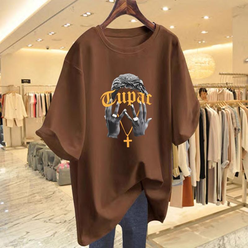

White T-shirt women s summer 2025 new versatile short-sleeved women s body shirt thin half-sleeved loose top ins tide XXXL